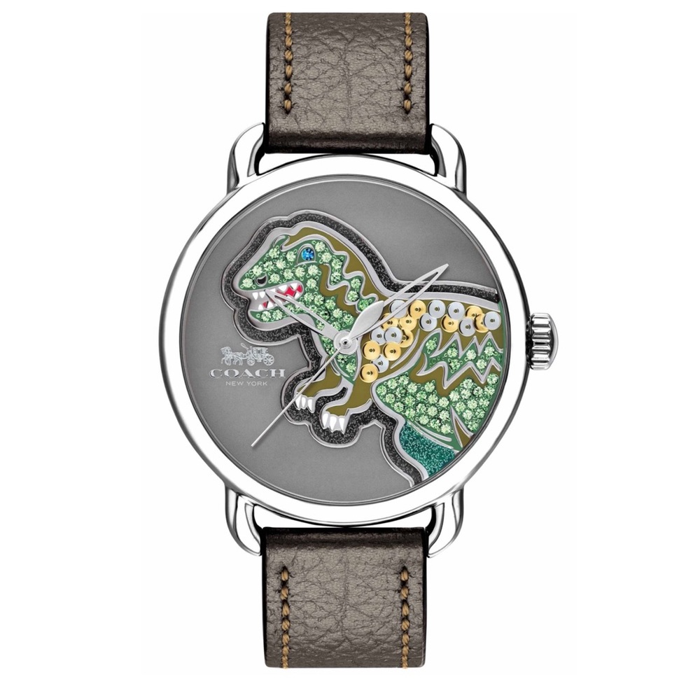 Coach Delancey Dinosaur T-Rex Metallic